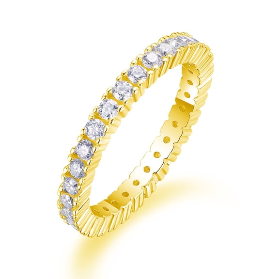 0.9 Carat Gold Moissanite Rings for Women D Color VVS1 S925 Sterling Silver Round Cut Moissanite Wedding Bands Simulated Diamond Promise Rings Lab Diamond Rings