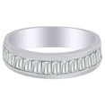 thumbnail image 1 of AFFY 0.9 Ct Baguette Cut White Natural Diamond Band Ring in 14k White Gold, 1 of 1