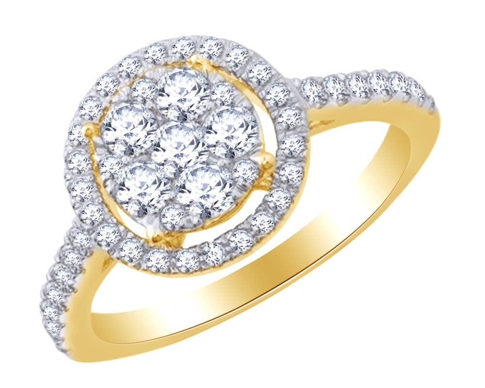 9ct diamond hotsell cluster ring