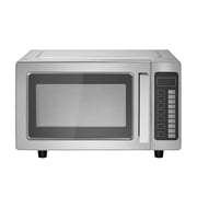 0.9 Cu Ft 1000W Commercial Stainless Steel Countertop Microwave Oven with Digital Touchscreen 10 Presets 5 Power Levels Multi Lock Door Easy Clean Interior