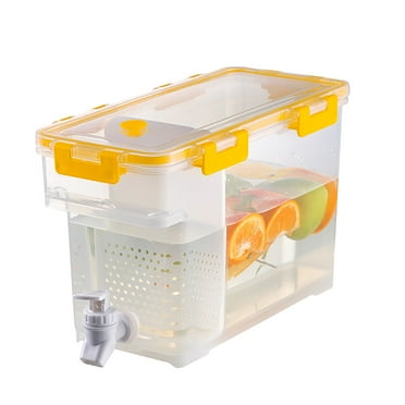 0.9 Gallon Cold Kettle with Faucet Large Capacity Storage Beverage Tower Dispenser, Punch, Sangria, Ice Bucket Easy-Pour Spout Drink Dispensers for Parties for Lemonade,Juice, Tea, and Party Drinks