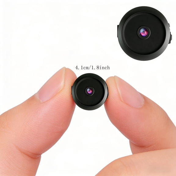 0.9 Inch Portable Mini Camera 4K HD Magnetic Wireless WiFi Monitor, Night Vision Motion Detection, Home Office Car Multi-use No Plug Portable Recorder