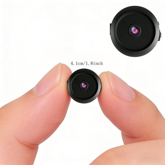 0.9 Inch Portable Mini Camera 4K HD Magnetic Wireless WiFi Monitor, Night Vision Motion Detection, Home Office Car Multi-use No Plug Portable Recorder