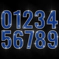 thumbnail image 1 of 0-9 Number Iron on Rhinestone Decal Blue Number Hotfix Transfer Sticker Number Series Heat Transfer Patch Bling Clothing Repair Applique for T-Shirt Hat Jacket Garment Bag DIY Decor Colorful DIY, 1 of 9