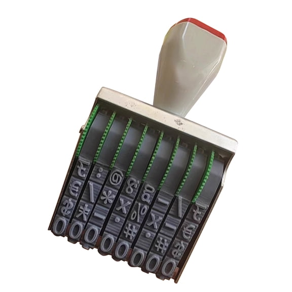 0-9 Number Stamp Adjustable Office Stamp Plastic Number Stamp Roller Stamp Changeable Date Stamp Business Stamp