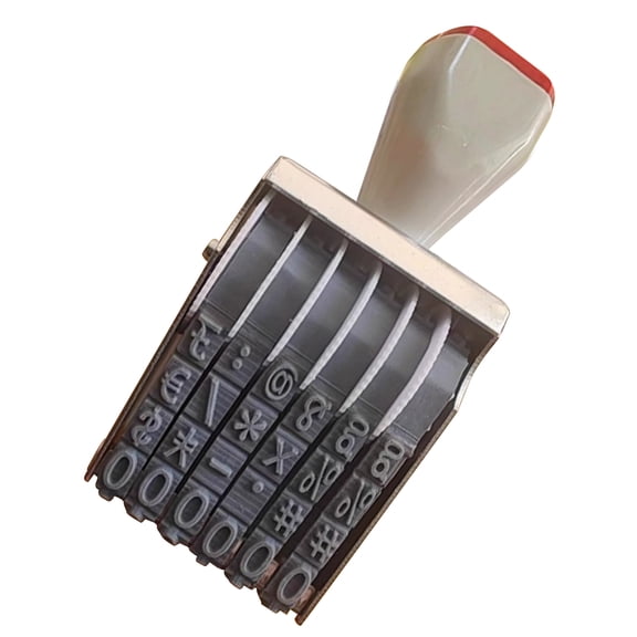 0-9 Number Stamp Roller Stamp Multifunctional Scrapbooking Roller Stationery Date Stamp Adjustable Office Stamp