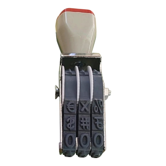 0-9 Number Stamp Roller Stamp Multifunctional Scrapbooking Roller Stationery Date Stamp Adjustable Stamp