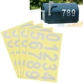 09 Vinyl Waterproof Numbers Reflective Label Stickers Applique Pvc
