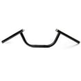 thumbnail image 1 of 0.9 in. Motorcycle Handlebar Clubman Steel Removable Caps Cafe Racer Bobber - Black, 1 of 1