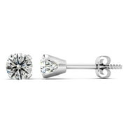 SUPERJEWELER 0.90 Carat Diamond Stud Earrings In 14 Karat White Gold