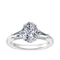 thumbnail image 1 of 0.90 Carat Excellent Oval Cut Natural Diamond Beautiful Three Stone Bridal Ring for Bride Solid 950 Platinum Size 5, 1 of 9