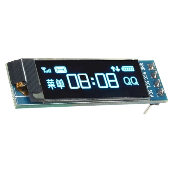 0.91 Inch OLED Display Module For Embedded Systems And DIY Projects With High Contrast And Low Power Consumption