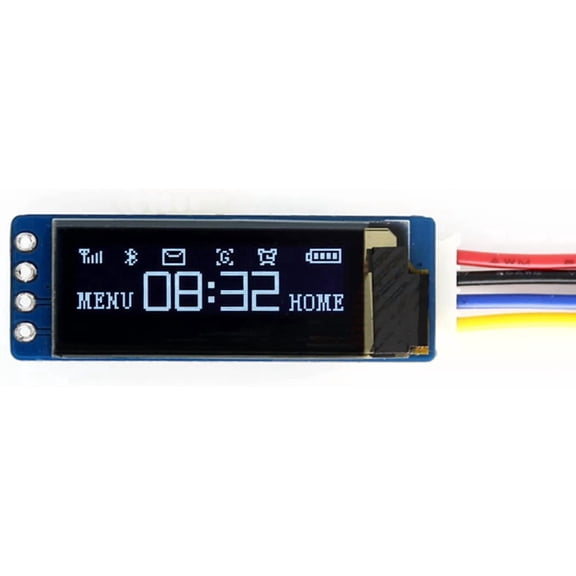 0.91inch OLED Display Module 128x32 Pixels with Embedded Controller Communicating via I2C Compatible with /Jetson Nano/STM32