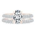 thumbnail image 1 of AFFY 0.92 Carat Round Shape White Natural Diamond Semi Mount Engagement Ring 18K Solid Rose Gold Ring Size-8.5, 1 of 1