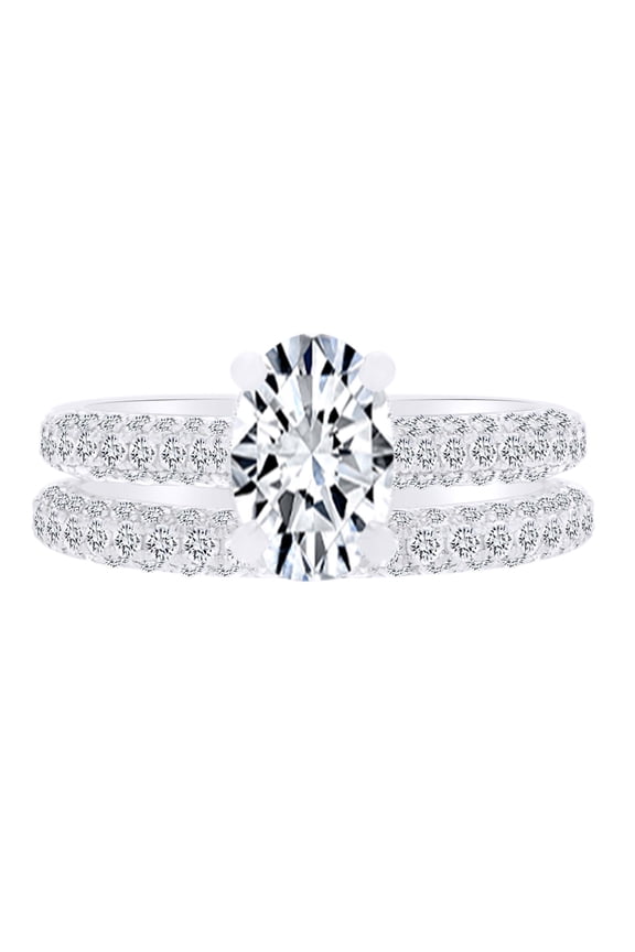 0.92 Carat Round Shape White Natural Diamond Semi Mount Engagement Ring 18K Solid White Gold Ring Size-8.5