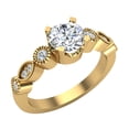 thumbnail image 1 of 0.92 Carat Vintage Engagement Ring Settings 14K Gold (G,I1), 1 of 6