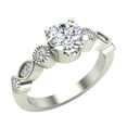 thumbnail image 1 of 0.92 Carat Vintage Engagement Ring Settings 14K White Gold (G,I1), 1 of 6