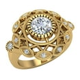 thumbnail image 1 of 0.92 Carat Vintage Style Filigree Engagement Ring 14K Gold, 1 of 6
