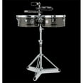 thumbnail image 1 of 0.93 in. Karl Perazzo Top-Tuning Timbales, Black Nickel & Chrome, 1 of 1
