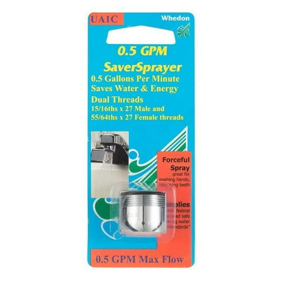 0.938 in. 27M x 0.86 in. Saver Sprayer Dual Thread -27F Chrome Faucet Aerator