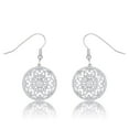 thumbnail image 1 of 0.95 CT Interlocking Circle Rhodium & Cubic Zirconia Earrings - Clear, 1 of 1