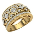 thumbnail image 1 of 0.95 CT TW Cocktail Diamond Ring Filigree Style 14K Gold (G,SI), 1 of 5