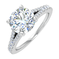 thumbnail image 1 of 0.95 Carat Prong Set Solitaire Diamond Engagement Ring Band in 14K White Gold (Ring Size 7.75), 1 of 5