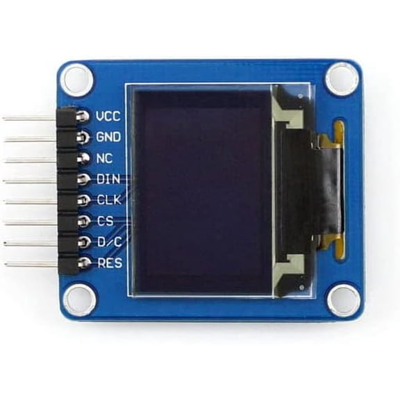 0.95inch RGB OLED Display, 9664 Resolution 65K Colors Display Module with Curved/Horizontal Pinheader for Raspberry/Jetson Nano/STM32
