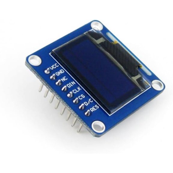 0.96 Inch OLED Display Module with Vertical Pin Header for Microcontroller and Development Board Projects, DIY Electronics Kit SKU-9092
