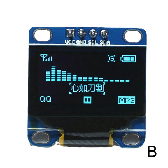 0,96" OLED SSD1306 I2C IIC SPI Serial 128X64 LCD Display 5Q8K LCD Gelb Blau R1J2