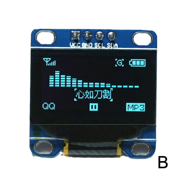0,96" OLED SSD1306 I2C IIC SPI Serial 128X64 LCD Display Gelb LCD, Blau Z1N7