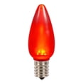 thumbnail image 1 of 0.96 watt 130V C9 Ceramic LED Red Twinkle Bulb with Nickel Base - 25 per Bag, 1 of 1