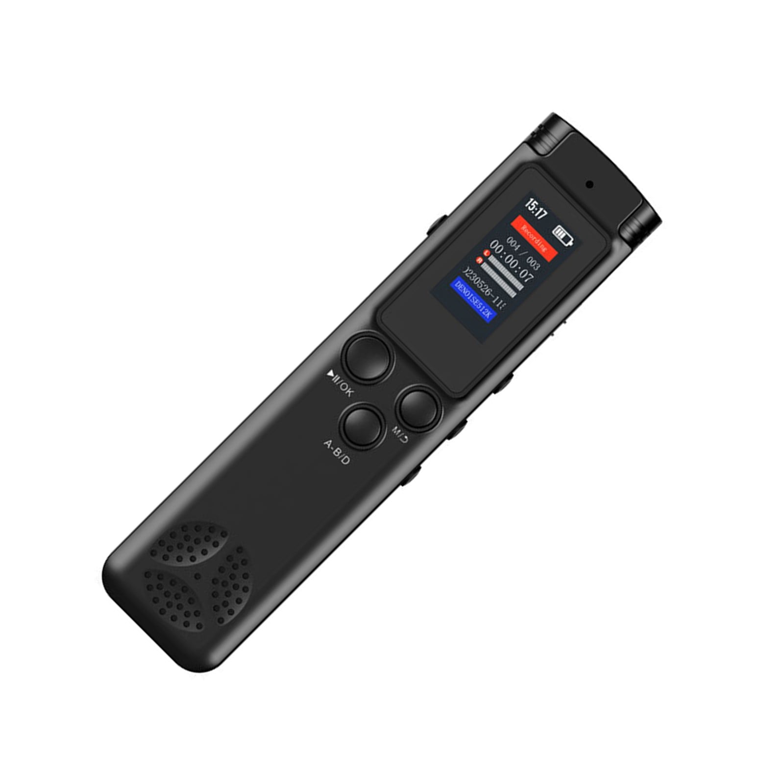 0.96in Voice Activated Sound Recorder 16GB/64GB Memory Noise Cancelling Portable Recorder for Classes Conferences