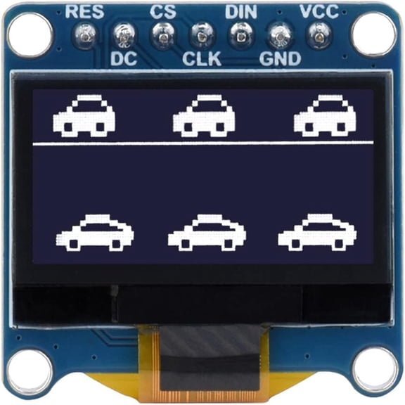 0.96inch OLED Display Module for /Arduino/STM32, 12864 Pixels Screen, White Display Color, 4-Wire SPI / I2C Communication Interfaces, 3.3V / 5V