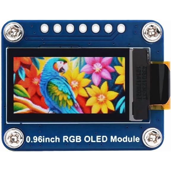 0.96inch RGB OLED Display Module, Compatible with , 64128 Resolution, 65K Colors, SPI Interface