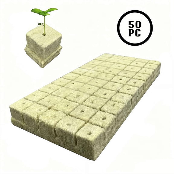 0.98×0.98×0.98 Inch Rockwool Grow Cubes Agricultural Cultivation Substrate Hydroponic Rock Wool Planting Blocks