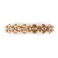 thumbnail image 1 of 0.98 ctw Wedding Band for Women - 14K Rose Gold Simulated Champagne Diamond Stackable Eternity Ring, 1 of 6