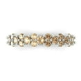 thumbnail image 1 of 0.98 ctw Wedding Band for Women - 18K White Gold Yellow Moissanite Stackable Eternity Ring, 1 of 6
