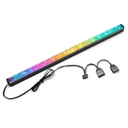 0.98ft Magnetic ARGB PC Light Strip for Gaming Case, Compatible Addressable LED Strip Kit, 5V 3Pin ARGB for Asus Aura, Asrock LED, Gigabyte RGB Fusion, MSI Mystic Light