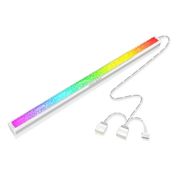 0.98ft Magnetic ARGB PC Light Strip for Gaming Case, Compatible Addressable LED Strip Kit, 5V 3Pin ARGB for Asus Aura, Asrock LED, Gigabyte RGB Fusion, MSI Mystic Light