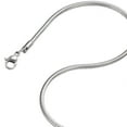 thumbnail image 1 of 0.9mm-2.4mm 16"-40" Silver Stainless Steel Snake Chain Necklace, 1 of 1