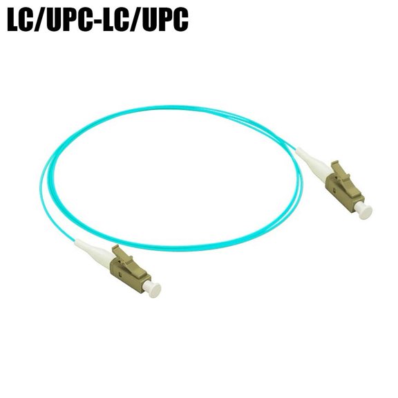 0.9mm OM3 Multimode Fiber Optic Patch Cable, 1.5m LC to LC Duplex LSZH, 5ft Duplex Fiber Cable for High-Speed Networking & Data Centers