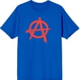 thumbnail image 1 of 0 Adult Royal Blue Crew Neck Short Sleeve Tee-Medium, 1 of 4