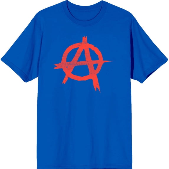 0 Adult Royal Blue Crew Neck Short Sleeve Tee-Medium