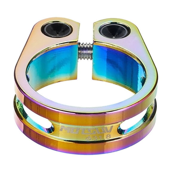 0 Bicycle-Seat Tube Clamp Hollow Lock-Seatpost 31.8 34.9Mm Clamp Ring Quick Release Saddle Aluminum Alloy Road Bike Accessories Golden 34.9Mm Fangkenuo