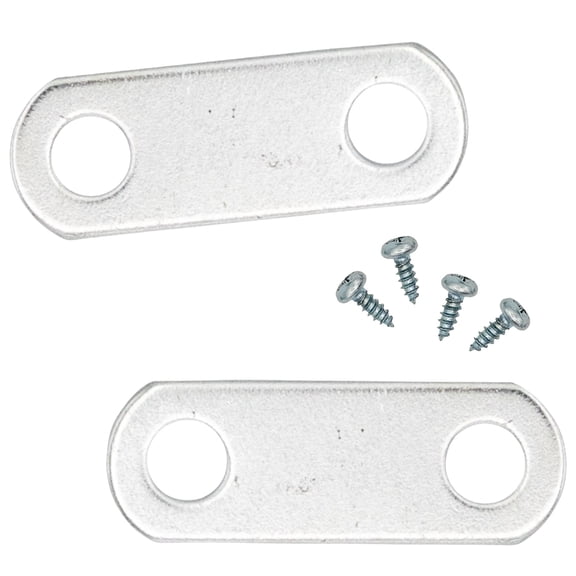 0" Depth Flat Offset Mounting Canvas Clips for Picture Framing - #6 X 3/8" Pan-Head Screws Included - 100 Pack