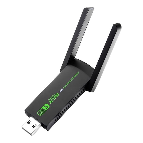 0 Driver 1300Mbps USB 3.0 Wifi Adapter WiFi 5 AC1300 Wi-Fi Dongle Receiver 2.4G 5G Dual Band Wireless Network Card RTL8812 Antenna For PC Laptop