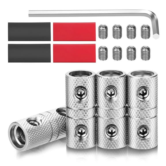 0 Gauge Butt Connector 0AWG Not-Insulated Butt Splices Connectors 0 Gauge Butt Splices Uninsulated Crimp