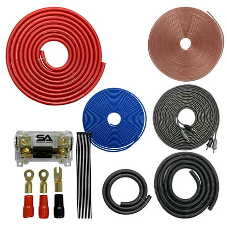 0 Gauge Car Audio Amplifier Installation Wiring Kit - Max 4000 Watt