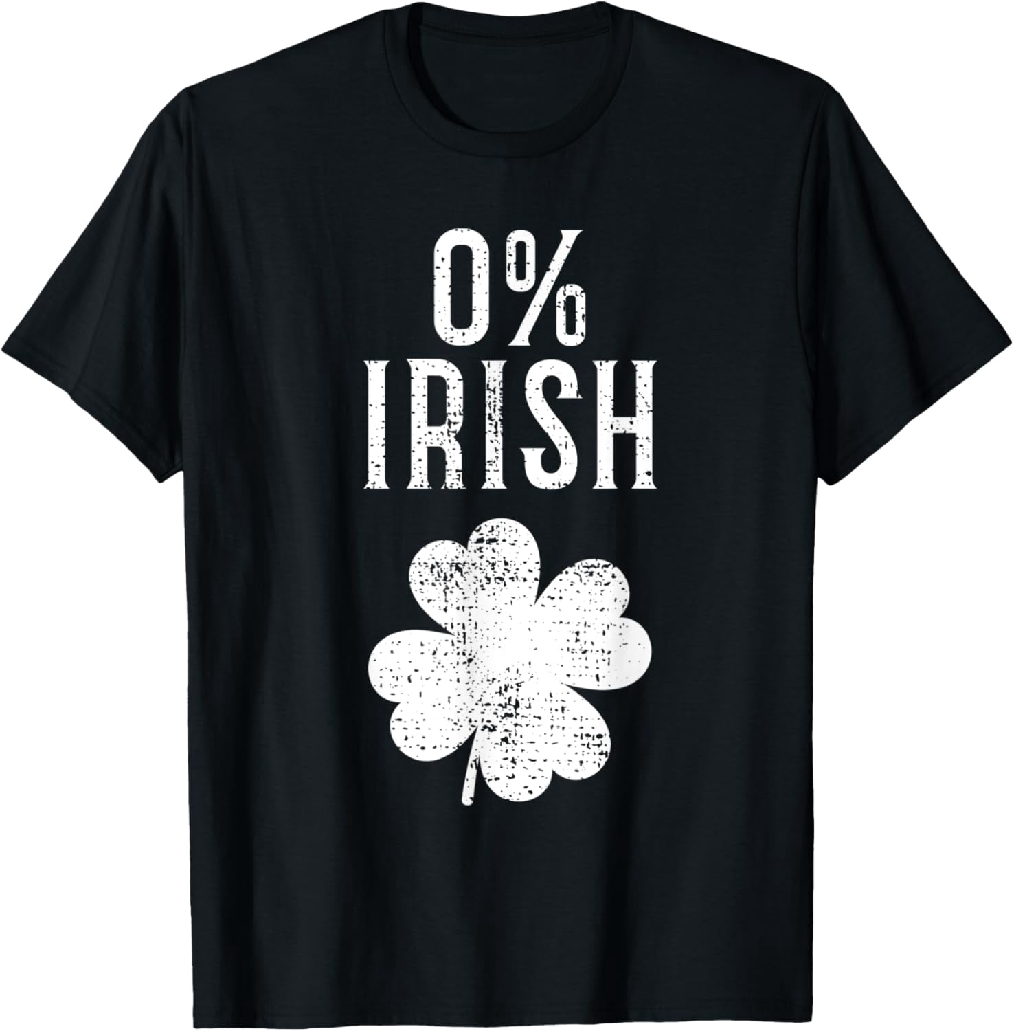 0% Irish Four Leaf Clover T-Shirt - Walmart.com
